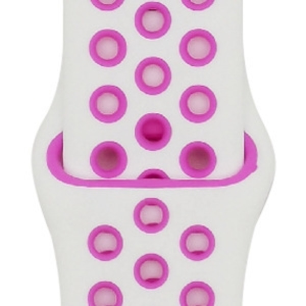 Kellon ranneke Apple Watch iWatchille S10-42mm 38/40/41mm-L 18 valkoinen + ruusunpunainen