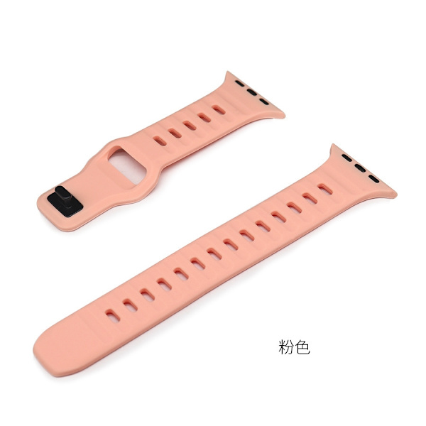 Kellon ranneke Apple Watch iWatch 38/40/41/42mm 0. sukupolvi vaaleanpunainen