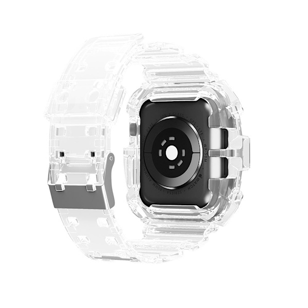 Til Apple Watch iWatch 6/5/4 Urrem Gennemsigtig Faldsikker En Urrem Frosting through 38/40mm iWatch