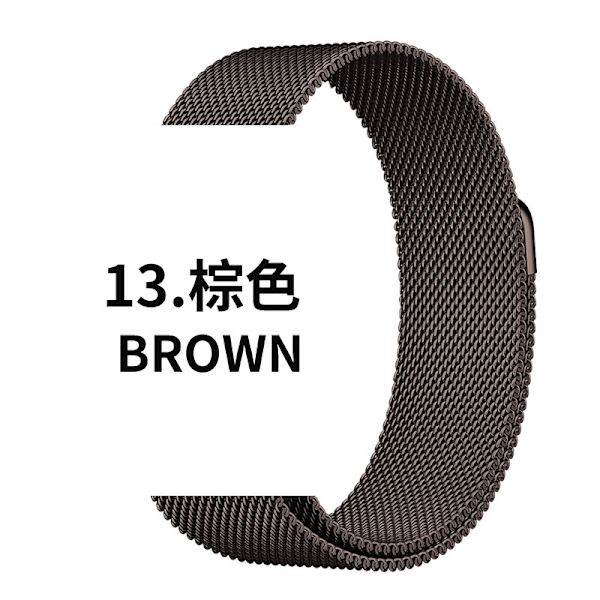 Klockarmband för Apple Watch iWatch Konvex huvud 20mm Brun