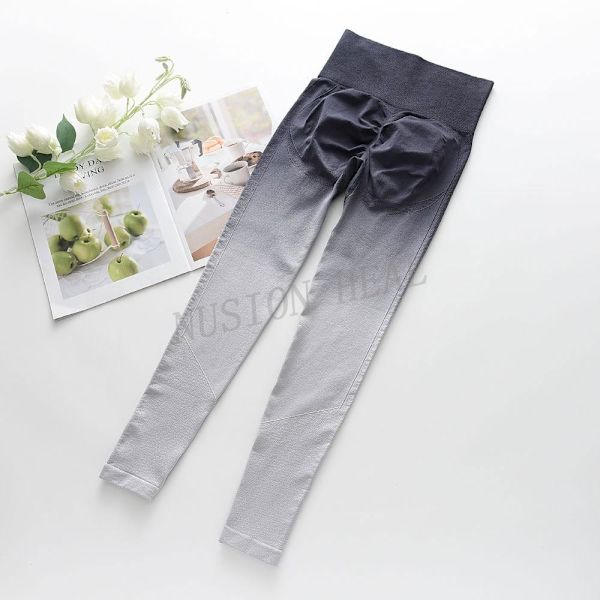 Joogasetti Kuntosalivaatteet Treggingsit Urheiluvaatteet Naisille pant-gray M