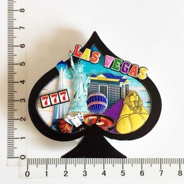 Verdensturisme Køleskabsmagnet Souvenir USA Las Vegas Florida Kulturlandskab Køleskabsmærkater Gaveæske Boligdekoration Las vegas 3