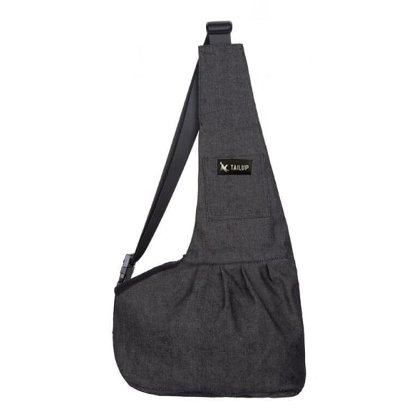 TAILUP Husdjursväskor för hundar Utomhus Vindtäta Bärväskor för Små Katter och Valpar denim black L