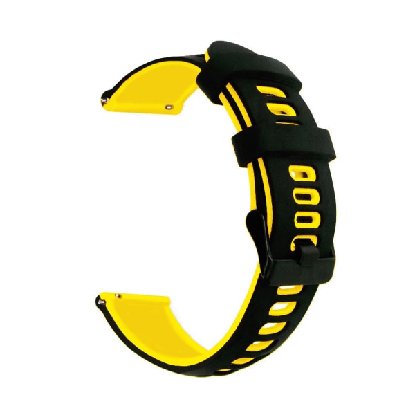 20/22mm Silikonarmband med två färger för Huawei GT2 Gaming 245 Outer mint inner Blue 20mm