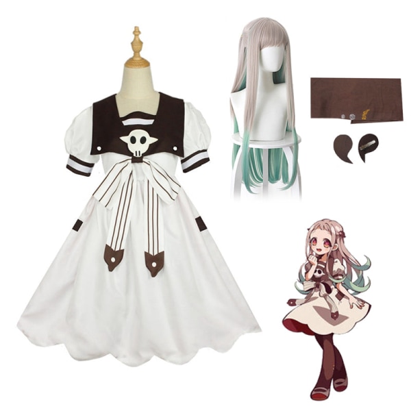 Toalettbundet Hanako Kun Yashiro Nene Cosplay Kostyme Kjole Parykk Hodeplagg Prop Halloween Kostyme Kjoler style3 M