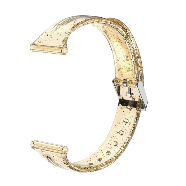 Silikon TPU transparent klockarmband för Apple och Samsung klockor 38/40 glitter transparent