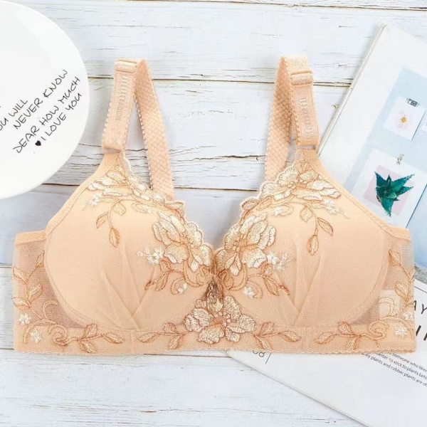 Push Up BH för Kvinnor Spets BH Sexig Bralette Utan Bygel Underkläder Mjuka Sömlösa Behåar Red 38/85C