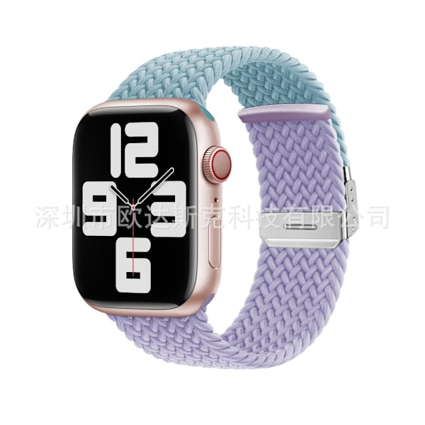 Urrem til Apple Watch iWatch 38/40/41/ 10. generation 42 mm lyseblå og lys lilla