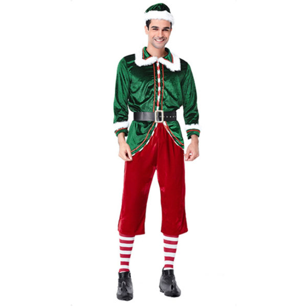 Par älskare Jul Cosplay Jultomten Elf kostym Women