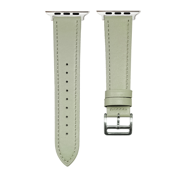 Klockarmband för Apple Watch iWatch 42/44/45 inklusive anslutningsstycke grå-grön
