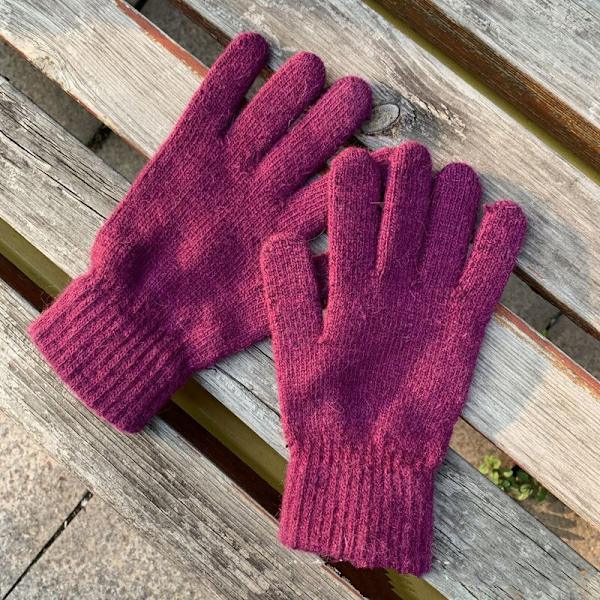 Handskar dam vinter söta plysch varma ridhandskar damhandskar damhandskar dam vinterhandskar vinterhandskar dam Pink One Size