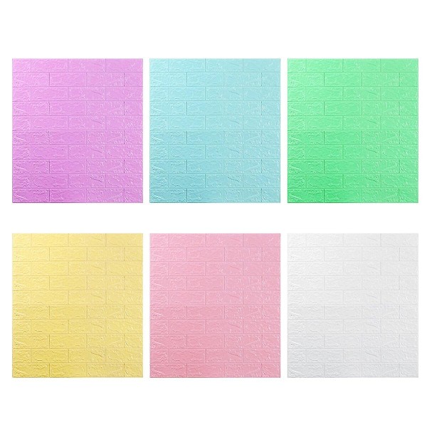 3D DIY Tiilikuvioinen Tapetti Vedenpitävä Koti Olohuone Makuuhuone Keittiö Keltainen Yellow