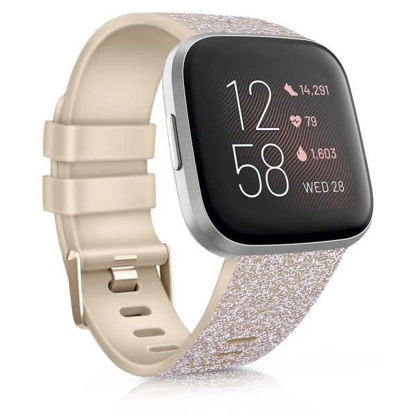 Watch för Fitbit Versa 2 SE-rem Silikon Sportarmband för Fitbit Versa Lite Armband Smartwatch Tillbehör s-rose gold size L for versa 2