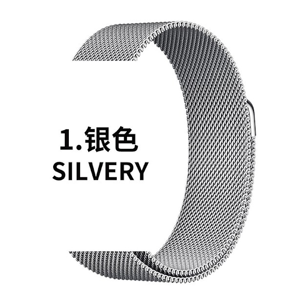 Klockarmband för Apple Watch iWatch Gäller: 1-9 generationen SE 38/40/41 10 generationen 42 1 Silver