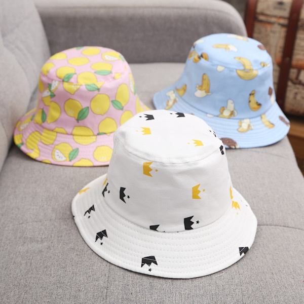 Sommar Baby Solhatt Barn Utomhus Anti UV-skydd Strandhattar Fiskehinkhattar Barn Pojke Flicka Tecknad Fiskarhatt rabbit