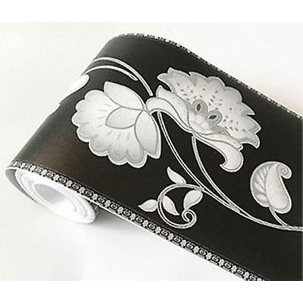 Självhäftande, 3D Blommor/geometrisk Design-PVC Vattentät, Bårdtapet WB08 04 WB08 04