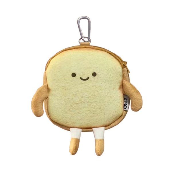 Tecknad Toast Handväska Söt Vardaglig Tote Bröd Myntväska Korthållare Kreativt Pennfodral Skolmaterial Plånbok Kawaii Gåva tote3