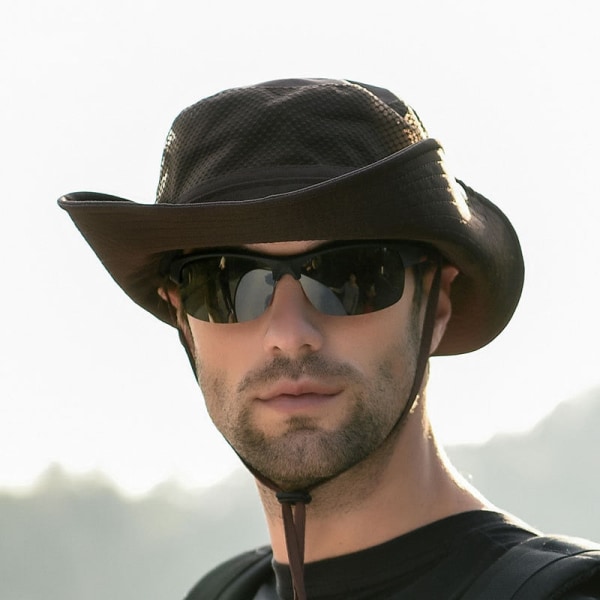 Panama bucket hatt för män utomhus solskydd hattar för män Mode sommar hatt  Solskydd Fiskar hatt Anti-UV sol hatt K31-Black 56-58cm 74db | K31-Black |  56-58cm | Fyndiq