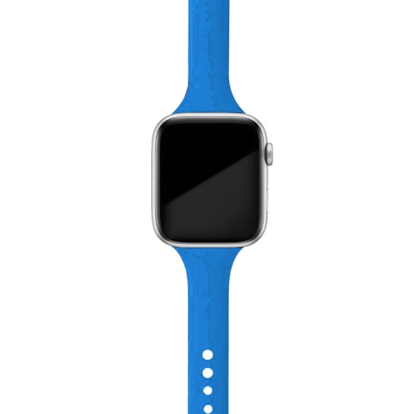 Smal rem för Apple Watch armband 40mm 44mm 38mm 42mm Silikon armband klockarmband correa iWatch 6 se 5 4 3 7 45mm 41mm walnut 21 42mm 44mm 45mm