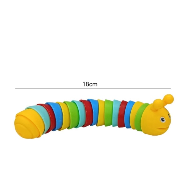 18CM 14CM Färgglad Fidget Toy Slug Ledad flexibel 3D Slug Hummer Shark Fidget Toy Relief Anti-ångest Sensoriska barnleksaker 18cm-9