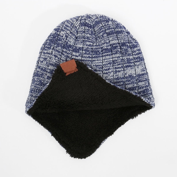 H-Label Mössa Halsduk Handskar Tredelat Set Höst Vinter Herr Termiska Tillbehör Anpassning Black and gray
