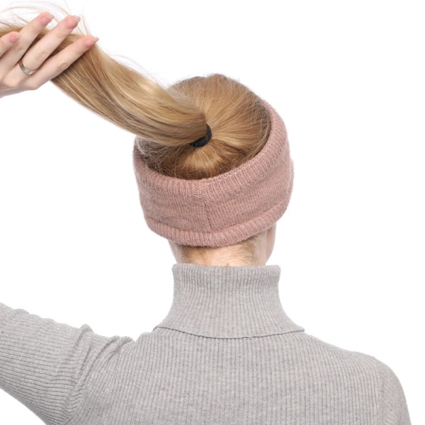 Ny Topløs Hat Efterår og Vinter Damer Koreansk Mode Strikket Hat Tide Alfabet Skyggekasket Udendørs Hold Varmen Coffee Adult (55-58cm)