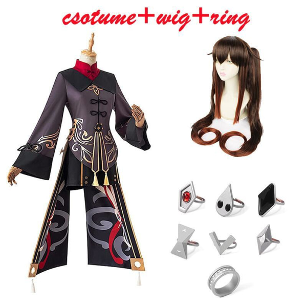 Cosplay kostymer spel genshin impact cosplay Peruk Hatt Kappa Tillbehör kostym jul Halloween kostymer för kvinnor costume wig ring L