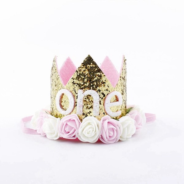 1 stk. Første Fødselsdagsfest Hatte 1. 2. 3. Krone Fødselsdagshatte Nummer Et Festpynt Børnetilbehør Nyfødt Barn 1 Crown