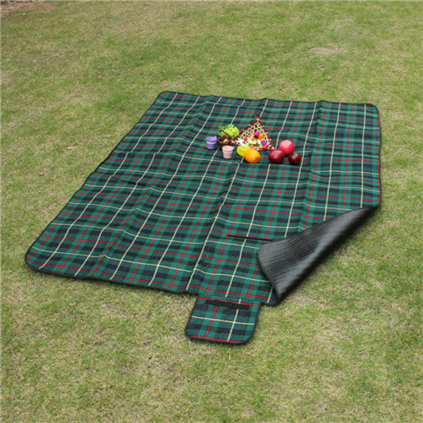 Kokoontaitettava rantatyyny jousella, kevyt ulkoilma piknikille, vedenpitävä makuualusta, retkeilymatto, kosteudenkestävä ruudullinen peitto Red Camping Mat 180x150cm