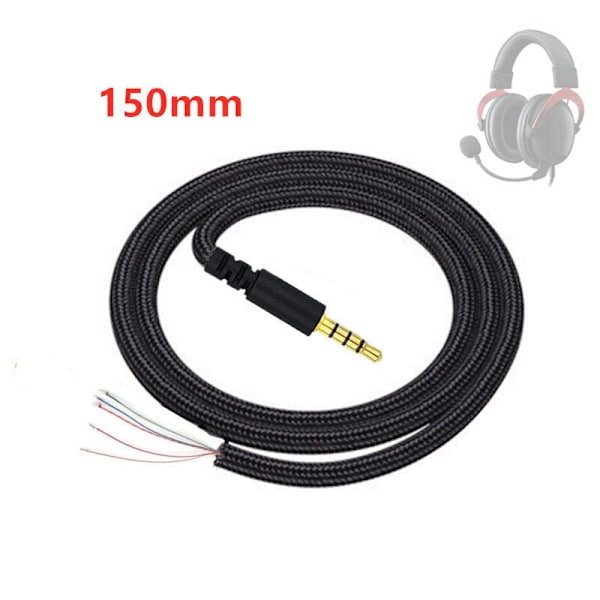 DIY Korjaus Vara Aux-kaapeli Kingston HyperX Cloud II Core Pro Cloudx Stinger Revolver S Langallisiin Peli Kuulokkeisiin 150mm1