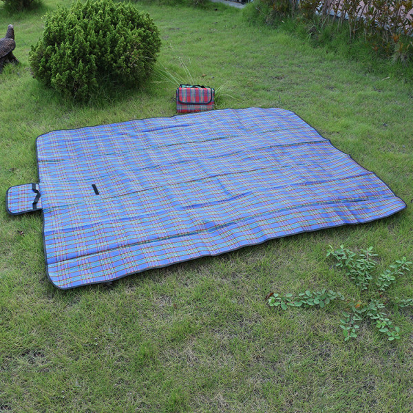 150x200cm Campingmatta Rutig hopfällbar campingmadrass Baby Climb Outdoor Vattentät strandpicknickfilt för multiplayer picknick Red 150x80cm