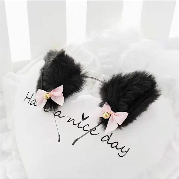 Kauniit naamiaiset Halloween kissankorvat päähine cosplay kissankorva anime juhlapuku kello päähine hiuspanta hiustarvikkeet style9