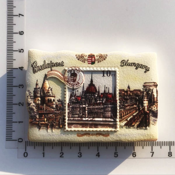 Kylskåpsmagneter Ungern Budapest Turism Souvenir harts hantverk UV- printed landskap kylskåpsmagnet klistermärken heminredning Budapest 1