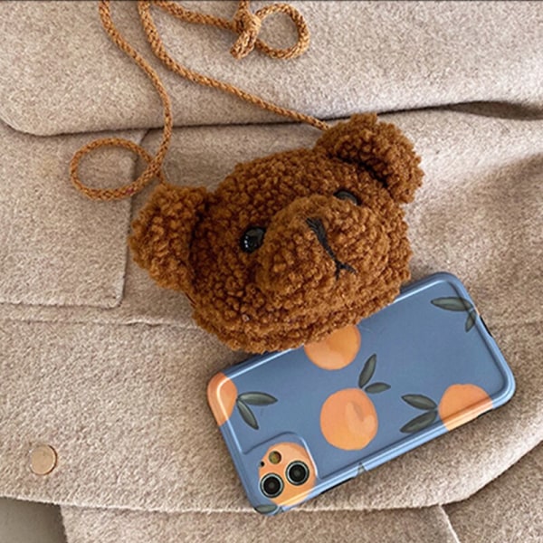 Söt Björn Plysch Axelväska För Barn Tecknade Budväskor kawaii Plyschväskor Små Flickor Gosedjur Ryggsäck 2