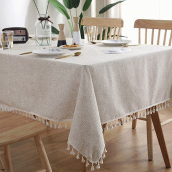 Juledug Rødternet Rektangulær Dug Christmas Green Grid 140*220CM