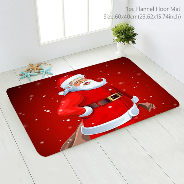 Jultomten Jul Dörrmatta Kuddfodral Juldekorationer för Hemmet 2023 Navidad Ornament Julgransprydnader Nyårspresenter B - 015