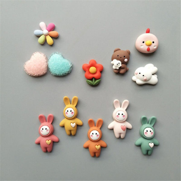 6~12kpl Söpö Sarjakuva Mini Jääkaappimagneetti Ruoka Kani Kukka Jääkaappi Magneettiset Tarrat Jääkaappimagneetti Kodin Sisustus N 10pcs