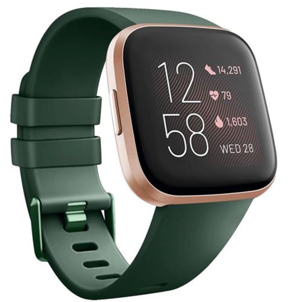 Rem til Fitbit Versa 2 Versa Rem Blød TPU Udskiftningsarmbånd til Fitbit Versa 2 Versa Lite Urrem Armbånd Silver Size S For Versa 1 2
