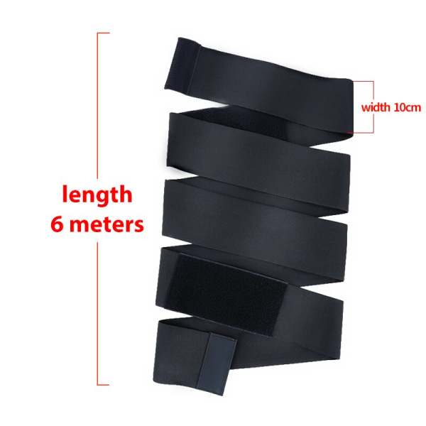 Shapewear Waist trainer Shaperwear Bälte Kvinnor Bantning Magen Wrap Bälte Motståndsband Body Shaper Fajas Control Strap Ny Dropshipping black  4 meters