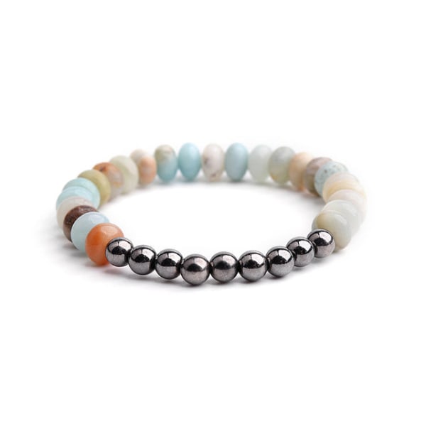 Mode Damarmband Matt Frostade Amazonitpärlor med Lotus OM Buddha Charm Yoga Armband 108 Mala Halsband Dropshipping Buddha