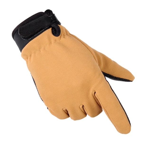 Sommer Herre Taktiske Handsker Letvægts Åndbare Ridehandsker Cykel Skridsikre Fuld Finger Halv Finger Handsker Fiskeri half-army-green L