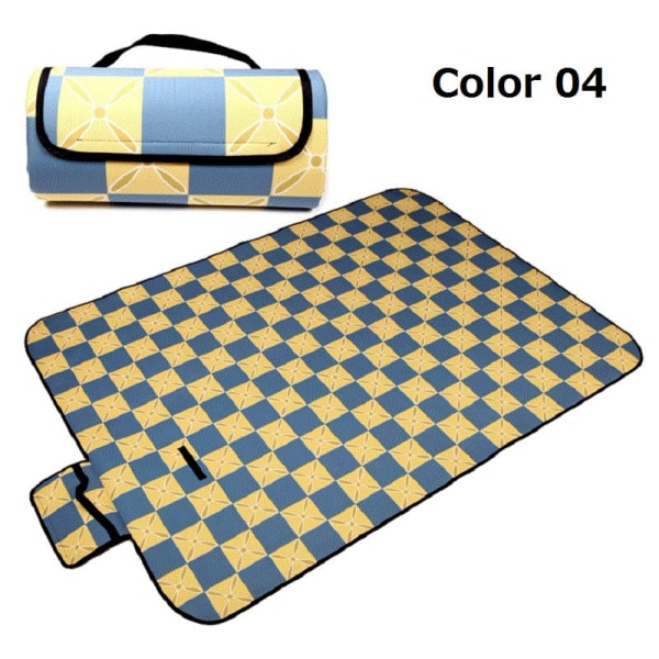 Bärbar Hopfällbar Picknickmatta Utomhus Campingmatta Nationell Stil Tryckt Tjockare Fuktsäker Pad Strandfilt Baby Turistmatta Color 17 200x150cm