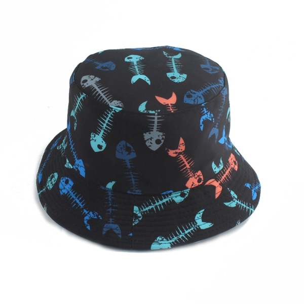 Morsom Anime Tegneserie Bøttehatt Reversibel Fiskerhatt Unisex Street Hip Hop Flat Cap Fiske Bob Hatt 2 One Size
