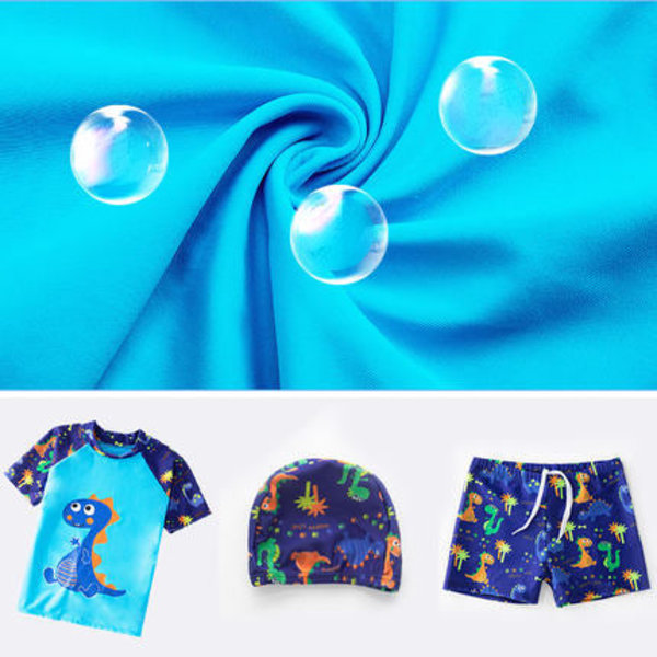 Baddräkt för pojkar, delad solskyddsdräkt 2330 Blue 2XL 115-125cm