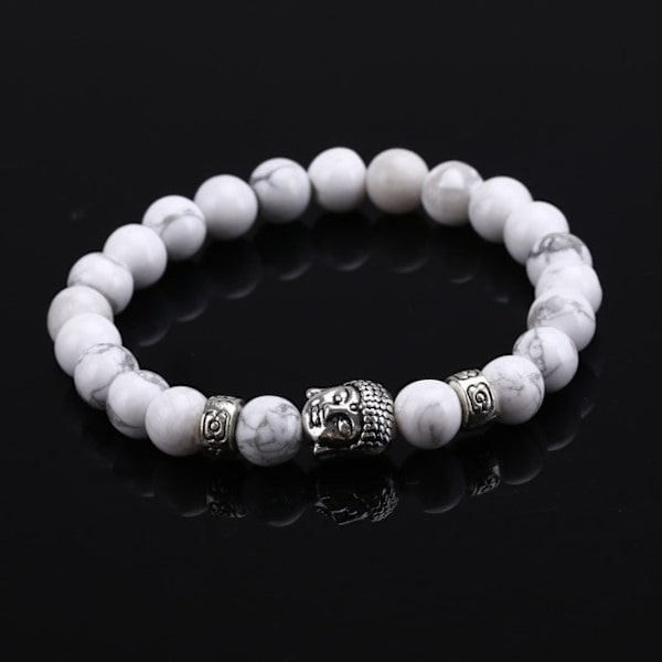 Tigeröga Lavasten Pärla Buddha Armband Smycken Yoga Böne Armband Män Kvinnor Mujer Pulseras Mode Smycken red