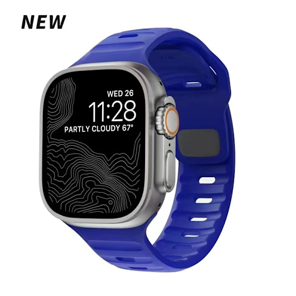 Klockarmband för Apple Watch iWatch 38/40/41/42mm 0:e generationen Kleinblå