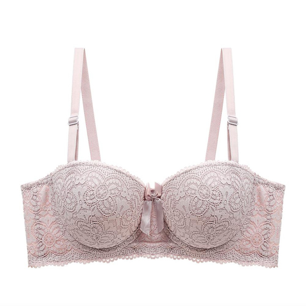 Ladies Secret Sexig Demi Balkong BH för Kvinnor Spets Bomull Bralette Bygel Plus Storlek Black 85A