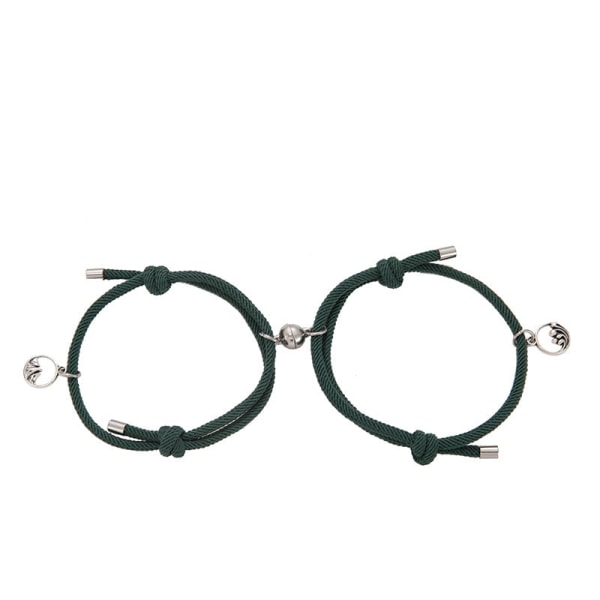 Alloy Oath of Love -pariskuntarannekoru, pari Oath of Love -kantohihna miehille ja naisille, pieni koru Alloy oath a pair in red
