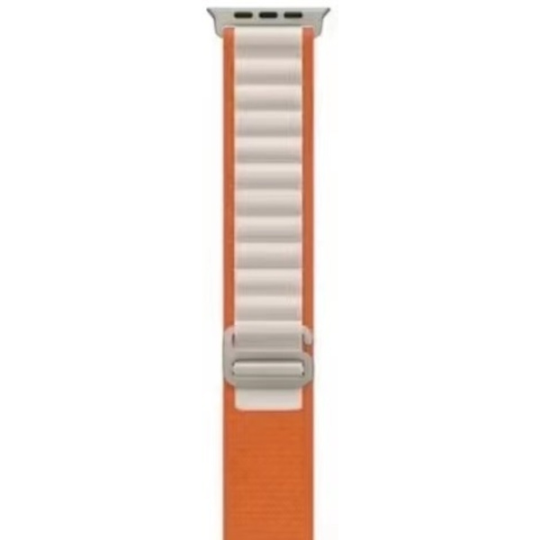 Kellon ranneke Apple Watch iWatchille S10-42mm 38/40/41mm Oranssi Tähtivalolla