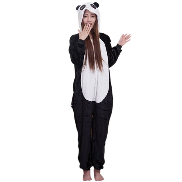 Panda Kigurumi Pyjamas Bear Onesies För vuxen One-Piece Pijamas Djur Nattlinne Kvinnor Män Sovkläder Pojke Flickor Cosplay kostym panda onesies S